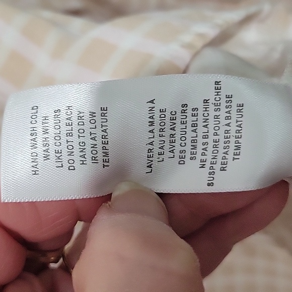 CLEO WOMEN PETER PAN COLLAR GINGHAM PULLOVER LONG SLEEVE BLOUSE - Picture 11 of 11